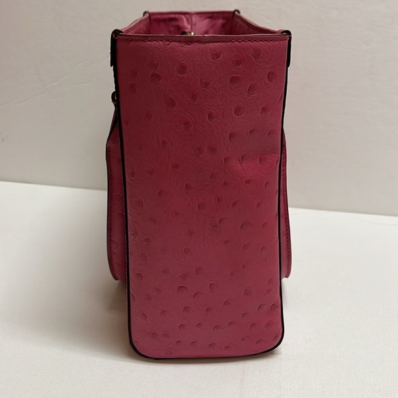 Kate Spade pink ostrich leather satchel - Picture 6 of 16